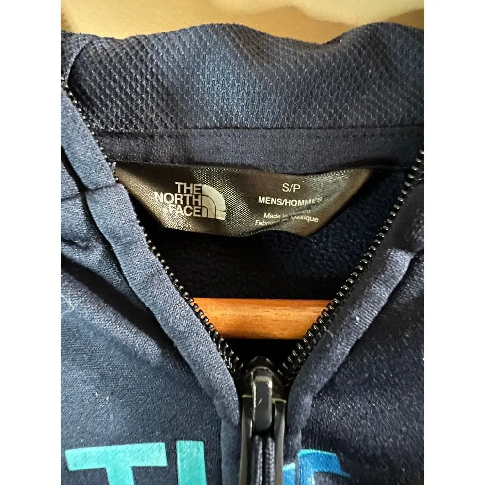 The North Face Navy Blue Performance Full-Zip‎ Jacket with Gradient Logo